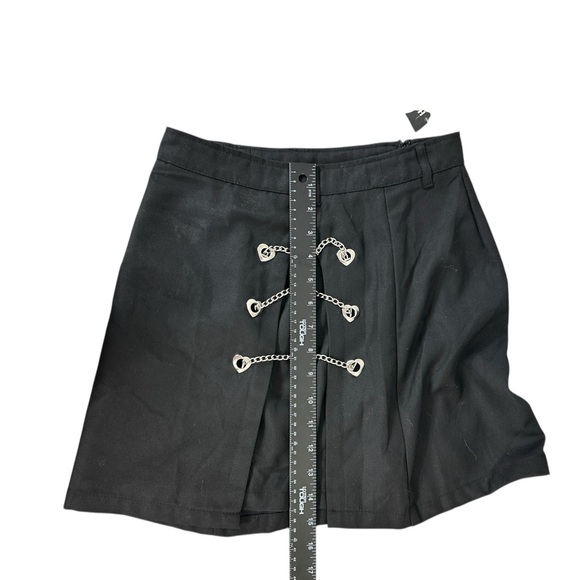 Hot topic triple chain mini skirt black size small - Picture 3 of 8